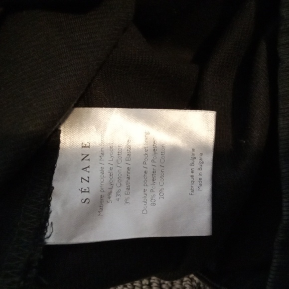 Sézane Austin Trousers Black Womens Office Work Career Pants Size 10/42 - Picture 6 of 12